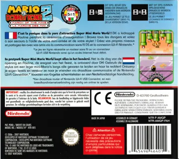 Mario vs. Donkey Kong 2 - March of the Minis (USA) box cover back